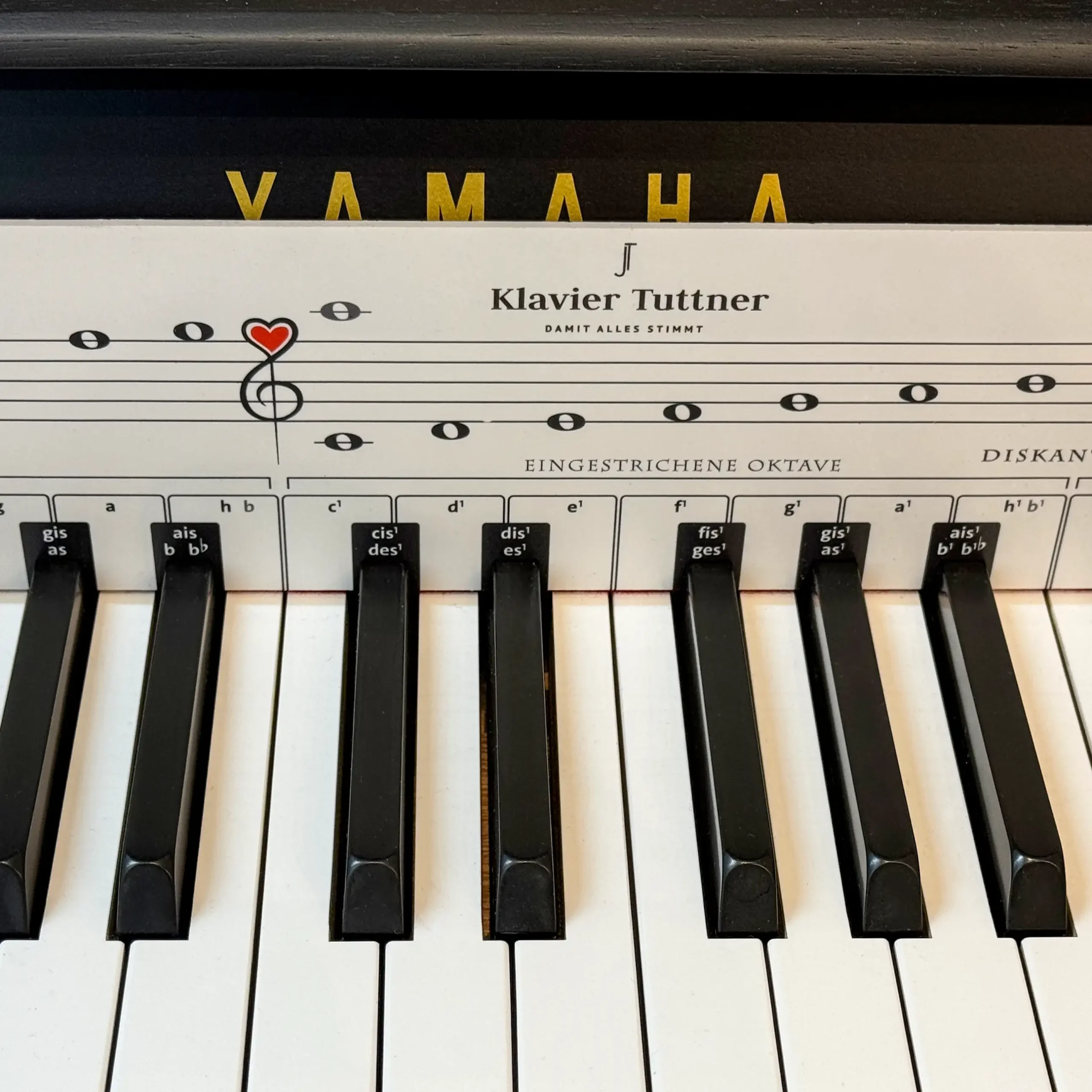 TonGenau® Classic Klaviatur Schablone,